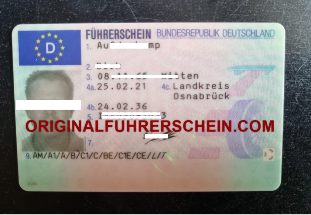 Jetzt legalen und registrierten deutschen Führerschein kaufen